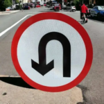 U Turn Road Sign Board - Image 3