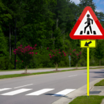 Zebra Crossing Pedestrian Sign Board - Image 2
