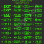 BLOCKOUT EXIT SIGN DOUBLE SIDE - Image 2