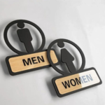 Stainless Steel Gents Ladies Signage - Image 2