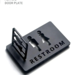 Acrylic Restroom Signage (Black & White) - Image 4