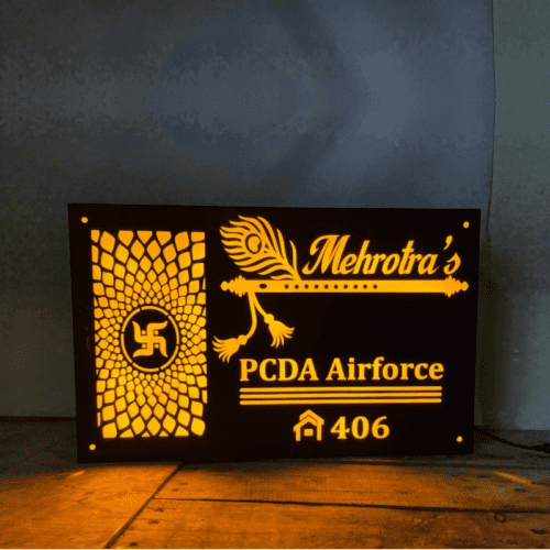 Waterproof-Acrylic-LED-House-Name-Plate.png Waterproof Acrylic LED House Name Plate - Image 1