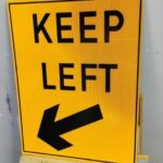 Traffic Road Keep Arrow Sign