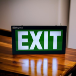 LED EXIT BOX LIGHT (BLACK)