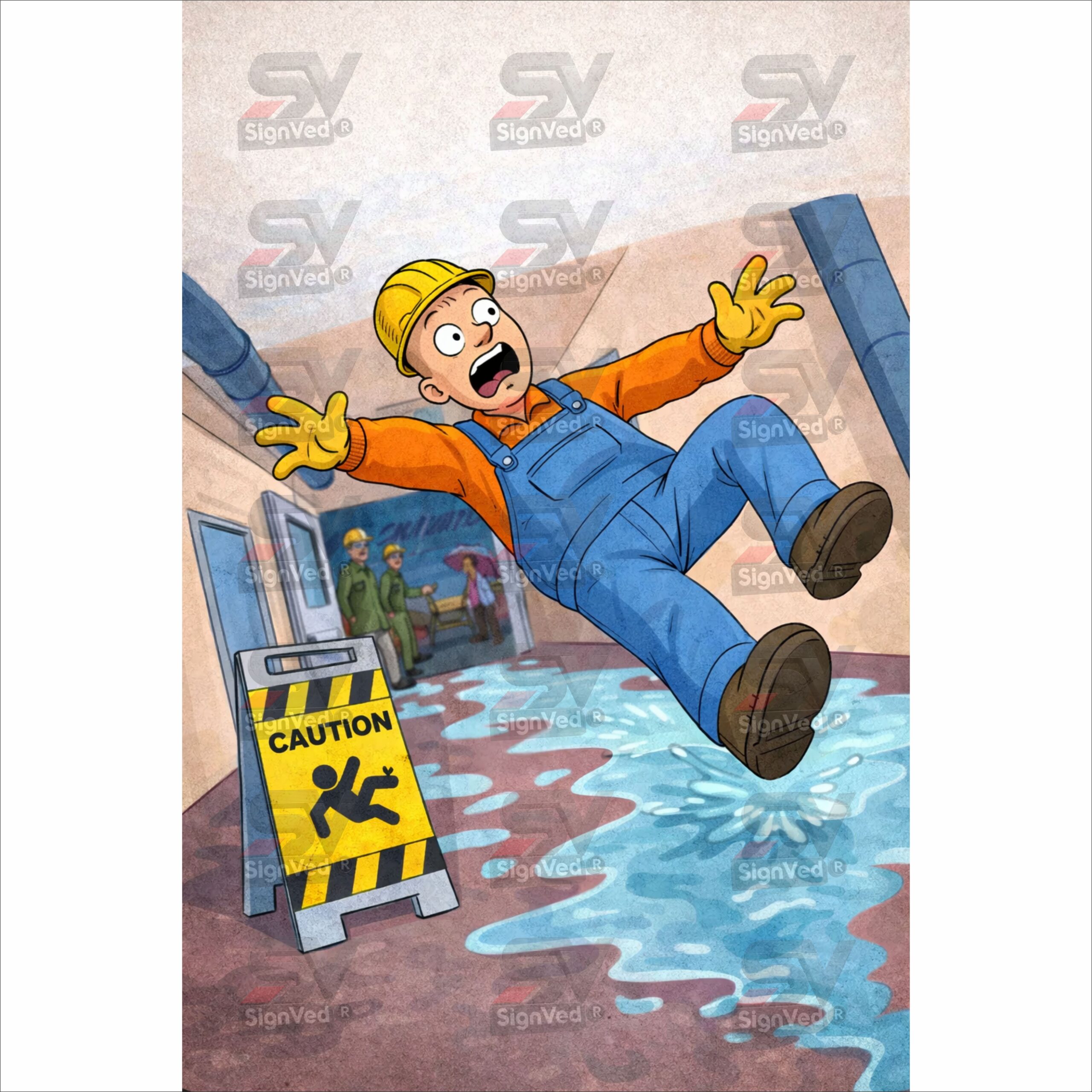 9 Caution Safety Poster - Image 1